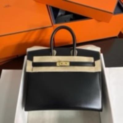 wholesale quality hermes birkin 25 sellier black swift ghw